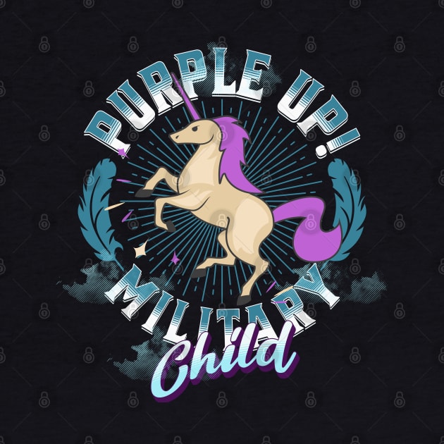 Purple Up For Military Kids Unicorns Military Purple-Up Day by alcoshirts